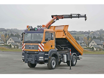 Camion basculantă, Camion cu macara MAN TGA 18.360: Foto 2