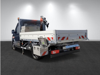 Camion platformă, Camion cu macara nou Volkswagen Crafter 50 - Flatbed truck + crane: Foto 3