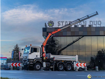Camion basculantă MAN  TGS 26.360 6x6 PALFINGER PK 18001 EH Crane Kipe: Foto 3