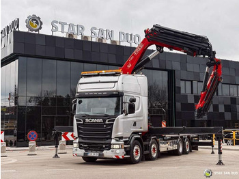 Camion cu macara Scania  R730 8x2 Fassi F990 Fly Jib 30m Crane Euro 6: Foto 2