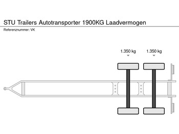 Remorcă transport auto STU Trailers Autotransporter 1900KG Laadvermogen: Foto 5 Remorcă transport auto STU Trailers Autotransporter 1900KG Laadvermogen: Foto 5