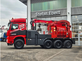 Camion cu macara Mercedes-Benz TUROX 8x8 Eschlböck Biber 92 Holzhacker / 1.512h: Foto 5