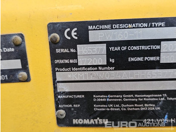 Excavator pe roţi KOMATSU PW160