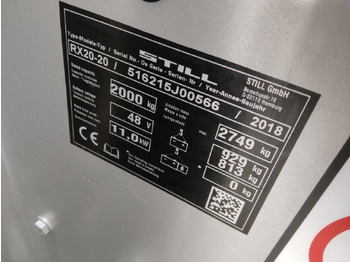 Electrostivuitor Still RX20-20: Foto 5