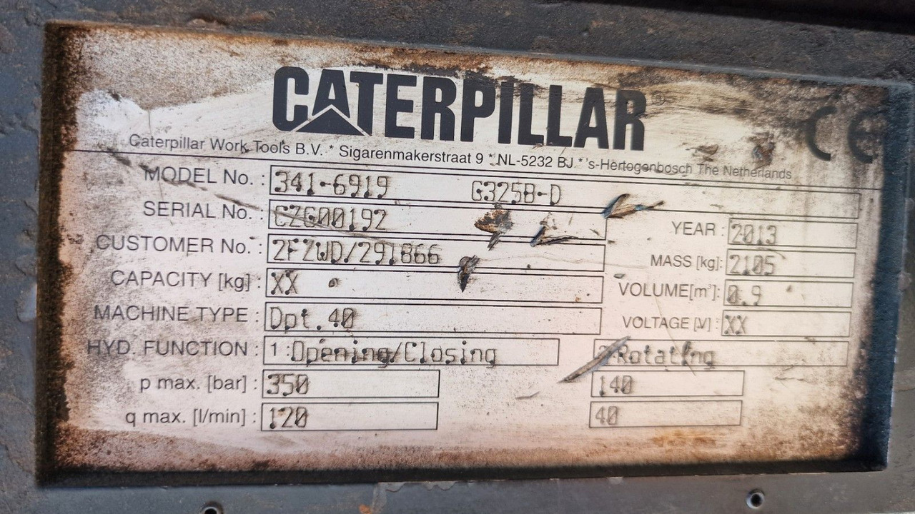 Caterpillar Sortiergreifer 325 B D Model 341-691 - Graifer: Foto 4 Caterpillar Sortiergreifer 325 B D Model 341-691 - Graifer: Foto 4