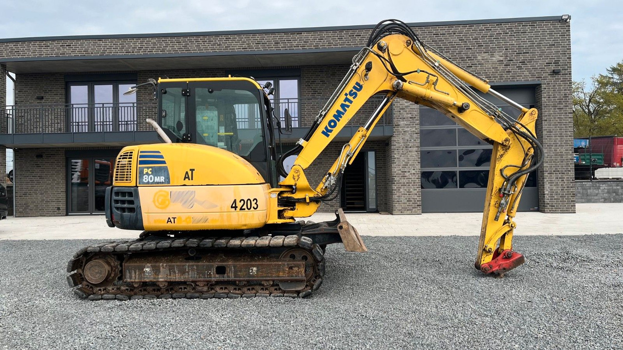 Komatsu PC80MR-3 PC80 Minibagger Verstellausleger - Mini excavator: Foto 1 Komatsu PC80MR-3 PC80 Minibagger Verstellausleger - Mini excavator: Foto 1