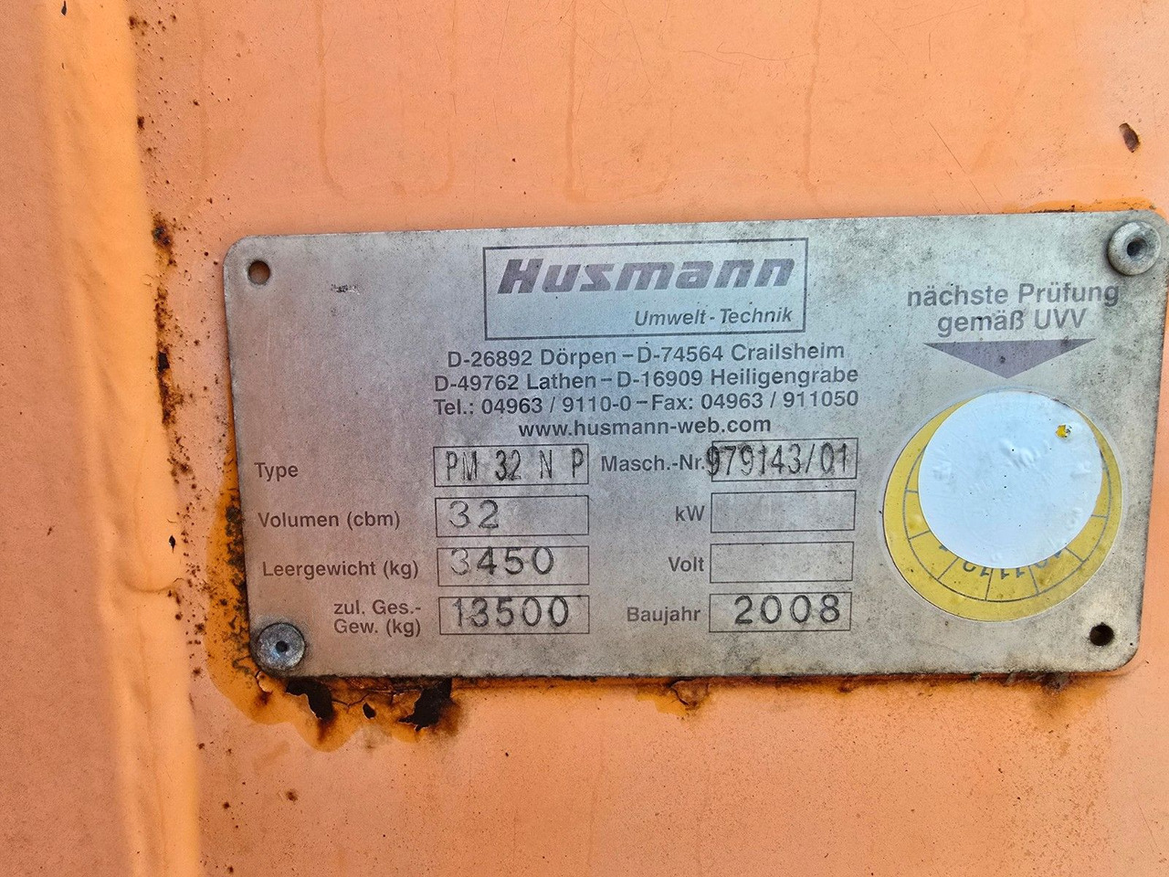 Koppelbehälter Husmann PM 32 N P Abrollcontainer - Container abroll: Foto 2 Koppelbehälter Husmann PM 32 N P Abrollcontainer - Container abroll: Foto 2