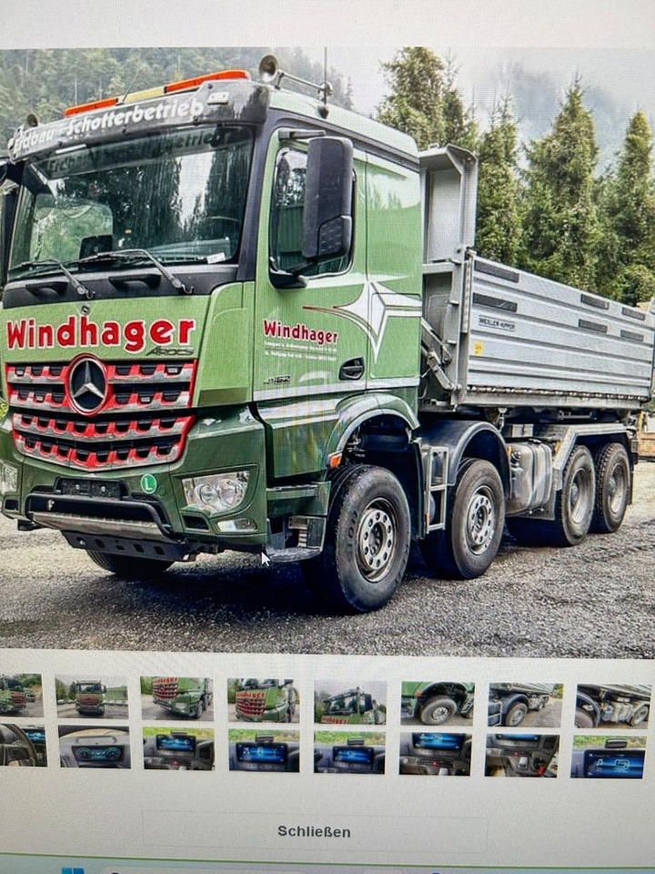 Mercedes-Benz Arocs 4152 8x4 BB Meiller Special Kipper - Camion basculantă: Foto 1 Mercedes-Benz Arocs 4152 8x4 BB Meiller Special Kipper - Camion basculantă: Foto 1