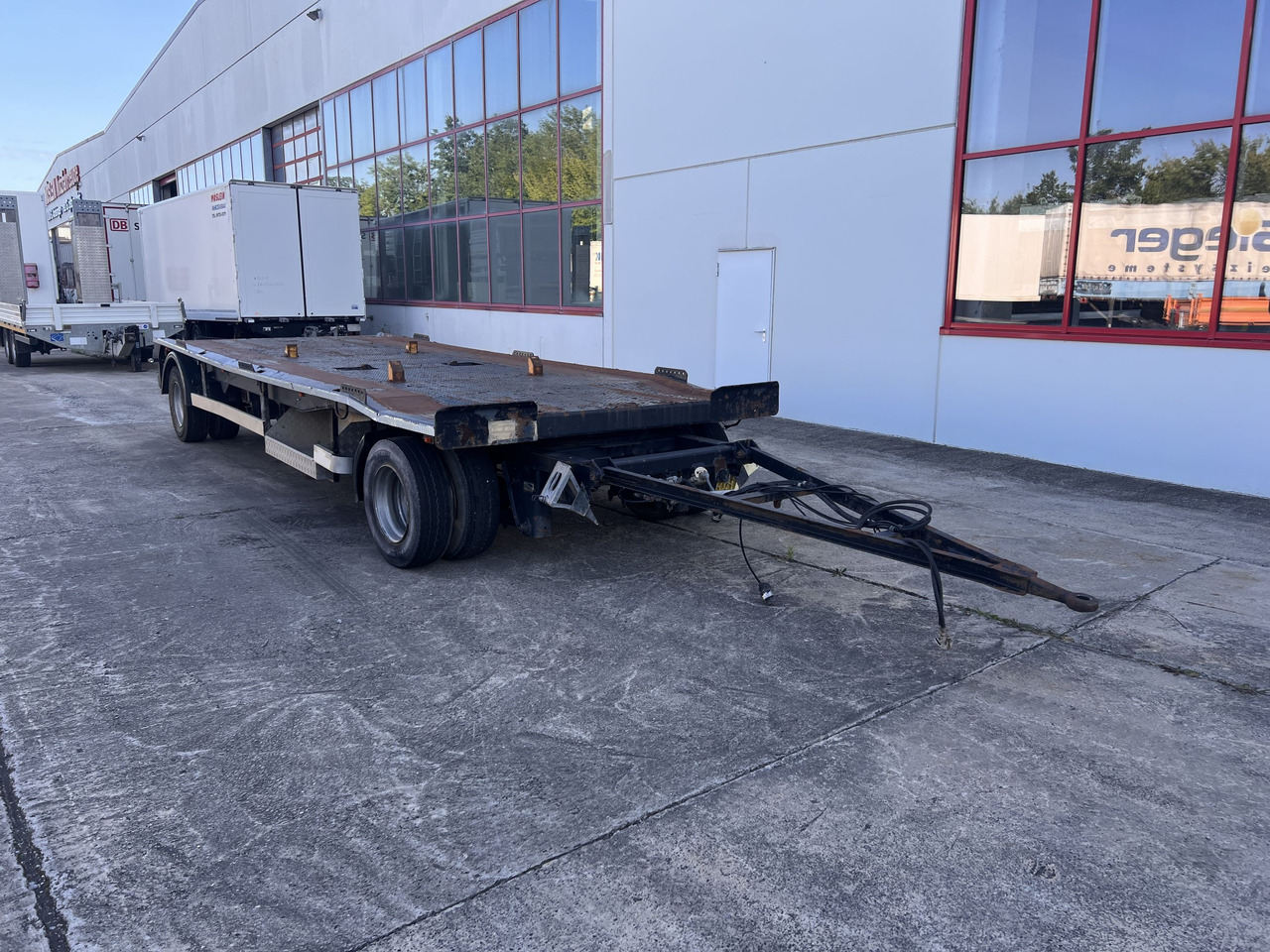 Dinkel DAC 18000 2 Achs Kombi- Anhänger für Abroll- oder Absetzmulden oder Tieflader - Remorcă transport containere/ Swap body: Foto 2 Dinkel DAC 18000 2 Achs Kombi- Anhänger für Abroll- oder Absetzmulden oder Tieflader - Remorcă transport containere/ Swap body: Foto 2