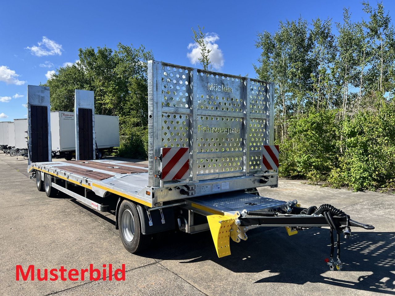 Möslein T4 VB H1 gerade neuer 4 Achs Tieflader gerade hydraulischen Rampen - Remorcă transport agabaritic: Foto 3 Möslein T4 VB H1 gerade neuer 4 Achs Tieflader gerade hydraulischen Rampen - Remorcă transport agabaritic: Foto 3