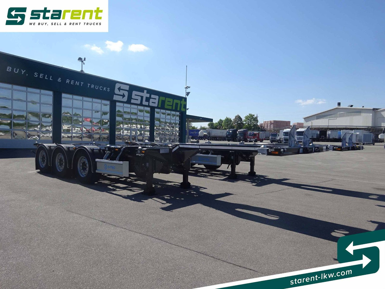 D-TEC Flexitrailer LS Containerchassis ADR, Liftachse - Semiremorcă transport containere/ Swap body: Foto 3 D-TEC Flexitrailer LS Containerchassis ADR, Liftachse - Semiremorcă transport containere/ Swap body: Foto 3