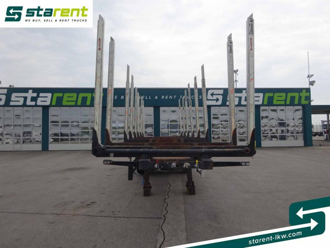 Hangler Holzrungen Auflieger Exte Rungen Lift-A Lenkachse - Semiremorcă transport busteni: Foto 2 Hangler Holzrungen Auflieger Exte Rungen Lift-A Lenkachse - Semiremorcă transport busteni: Foto 2