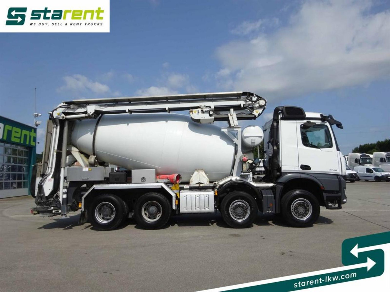 Mercedes Benz Arocs 3748 8x4 Liebherr Betonmischer + Förderband - Autobetonieră: Foto 4 Mercedes Benz Arocs 3748 8x4 Liebherr Betonmischer + Förderband - Autobetonieră: Foto 4