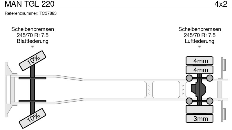 MAN TGL 220 - Camion cu prelată: Foto 5 MAN TGL 220 - Camion cu prelată: Foto 5