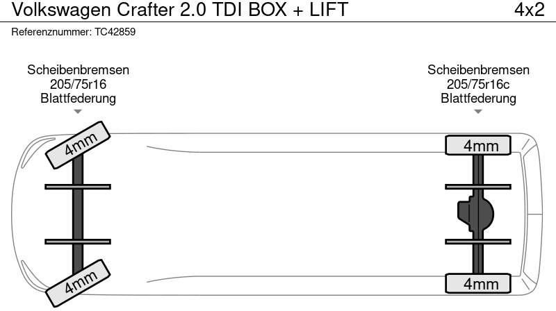 Volkswagen Crafter 2.0 TDI BOX + LIFT - Autoutilitară box: Foto 4 Volkswagen Crafter 2.0 TDI BOX + LIFT - Autoutilitară box: Foto 4