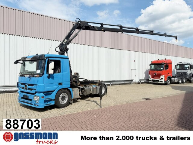 Mercedes-Benz Actros 1844 LS 4x2 mit Kran Hiab 122 E-5 HiPro, - Cap tractor: Foto 1 Mercedes-Benz Actros 1844 LS 4x2 mit Kran Hiab 122 E-5 HiPro, - Cap tractor: Foto 1