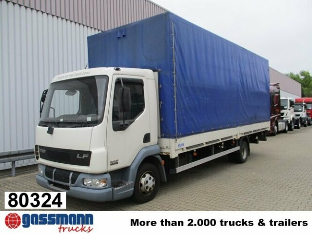 DAF DAF AE 45.150 LF 4x2, Plane Spriegel LBW - Camion platformă: Foto 1 DAF DAF AE 45.150 LF 4x2, Plane Spriegel LBW - Camion platformă: Foto 1