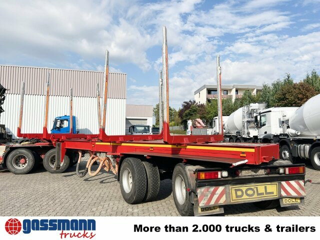 Semiremorcă transport busteni Doll A321, Ausziehbar von 10,7m-15,2m, 2x Lenkachse: Foto 14