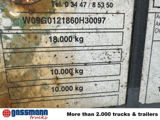 HKM A 18 ZB 3,4 Absetzanhänger - Remorcă abroll/ Skiploader: Foto 2 HKM A 18 ZB 3,4 Absetzanhänger - Remorcă abroll/ Skiploader: Foto 2