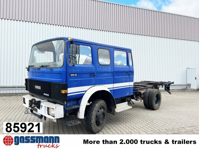 Iveco 120-23 AW 4x4 Doka, V8-Motor, Seilwinde - Camion şasiu: Foto 1 Iveco 120-23 AW 4x4 Doka, V8-Motor, Seilwinde - Camion şasiu: Foto 1