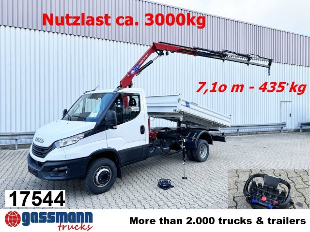 Iveco Daily 70C18H 4x2 mit Kran HMF 340-K3, Funk - Camion basculantă, Camion cu macara: Foto 1 Iveco Daily 70C18H 4x2 mit Kran HMF 340-K3, Funk - Camion basculantă, Camion cu macara: Foto 1
