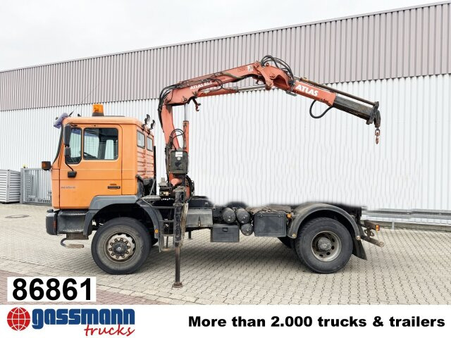 MAN 18.255 MAK 4x4 BB, Kran Atlas AK 85.1 A1 - Camion basculantă, Camion cu macara: Foto 1 MAN 18.255 MAK 4x4 BB, Kran Atlas AK 85.1 A1 - Camion basculantă, Camion cu macara: Foto 1