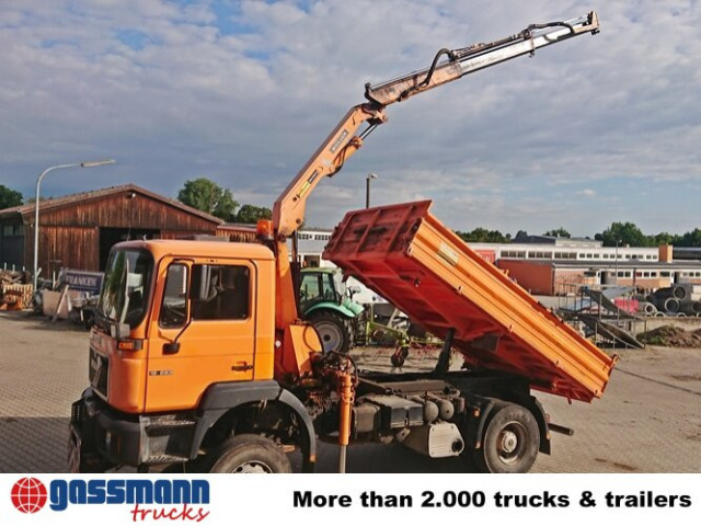 MAN 19.293 4x4 BL mit Kran Meiller MK77RS2 - Camion basculantă, Camion cu macara: Foto 3 MAN 19.293 4x4 BL mit Kran Meiller MK77RS2 - Camion basculantă, Camion cu macara: Foto 3