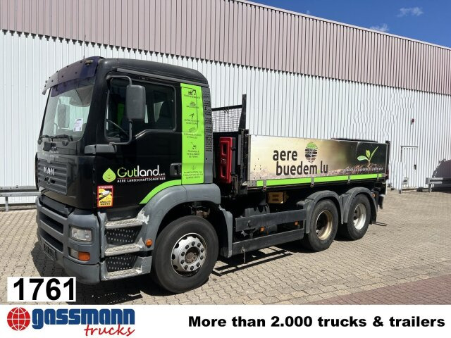 MAN TGA 26.363 6x4 BB, 2-S-Alukipper - Camion basculantă, Camion cu macara: Foto 1 MAN TGA 26.363 6x4 BB, 2-S-Alukipper - Camion basculantă, Camion cu macara: Foto 1