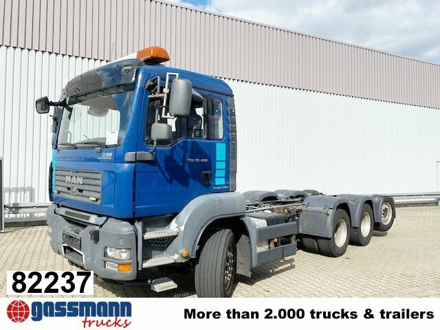 MAN TGA 35.480 8x4-4 BL, Lift-/Lenkachse - Camion şasiu: Foto 1 MAN TGA 35.480 8x4-4 BL, Lift-/Lenkachse - Camion şasiu: Foto 1