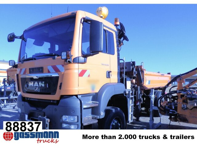MAN TGS 18.320 4x4 BB, Winterdienstausstattung, Kran - Camion basculantă, Camion cu macara: Foto 1 MAN TGS 18.320 4x4 BB, Winterdienstausstattung, Kran - Camion basculantă, Camion cu macara: Foto 1