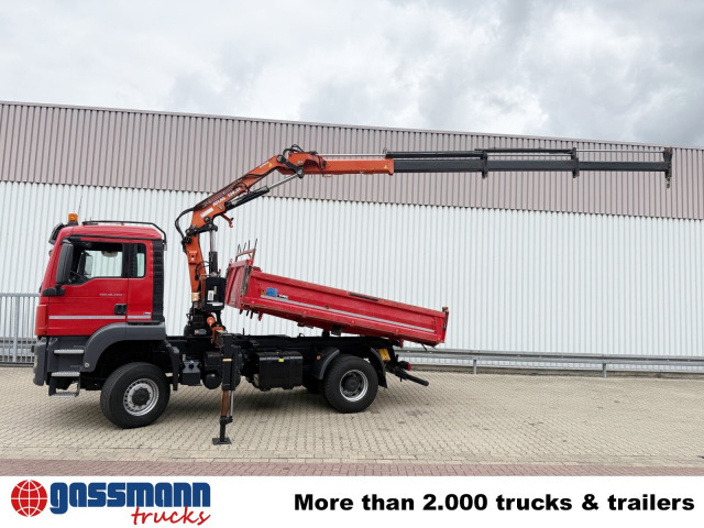 Camion basculantă, Camion cu macara MAN TGS 18.400 4x4 BB, Navi, Kran Atlas 120.2E-A3L,: Foto 14