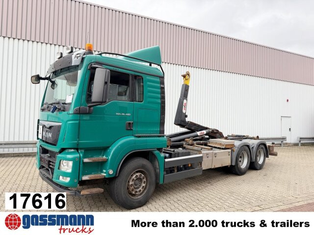 MAN TGS 26.480 6x4 BL, Motorabtrieb, Navi, Intarder, - Camion cu cârlig: Foto 1 MAN TGS 26.480 6x4 BL, Motorabtrieb, Navi, Intarder, - Camion cu cârlig: Foto 1