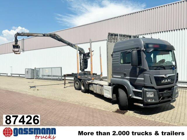MAN TGS 26.500 6X4H-4 BL, PriTarder, HydroDrive, - Camion forestier, Camion cu macara: Foto 1 MAN TGS 26.500 6X4H-4 BL, PriTarder, HydroDrive, - Camion forestier, Camion cu macara: Foto 1