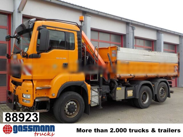 MAN TGS 28.400 6X4-4 BL, Lenk-/Lift, - Camion basculantă, Camion cu macara: Foto 1 MAN TGS 28.400 6X4-4 BL, Lenk-/Lift, - Camion basculantă, Camion cu macara: Foto 1
