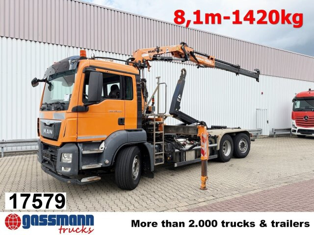 MAN TGS 28.440 6x2-4 BL, Lenk-/Liftachse, Kran Atlas - Camion cu cârlig, Camion cu macara: Foto 1 MAN TGS 28.440 6x2-4 BL, Lenk-/Liftachse, Kran Atlas - Camion cu cârlig, Camion cu macara: Foto 1