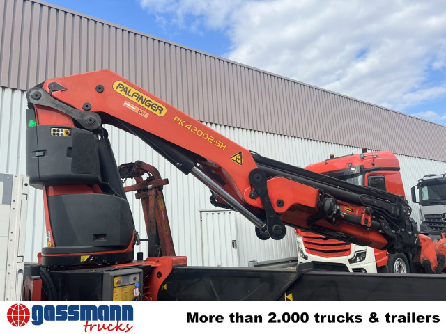 Camion platformă, Camion cu macara MAN TGS 35.440 8x4 BL, Navi, Heckkran Palfinger: Foto 15