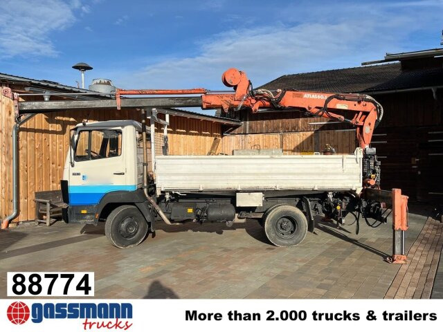 Mercedes-Benz 914 K 4x2, Kran Atlas 60.1, Funk - Camion basculantă, Camion cu macara: Foto 1 Mercedes-Benz 914 K 4x2, Kran Atlas 60.1, Funk - Camion basculantă, Camion cu macara: Foto 1