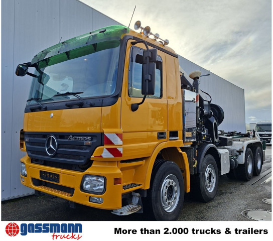 Camion cu cârlig, Camion cu macara Mercedes-Benz Actros 4146 K 8x4/4, Retarder, Kran Hiab XS 477: Foto 9