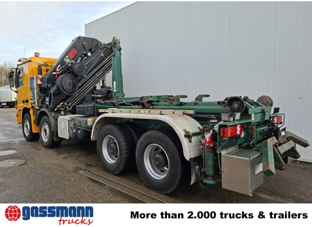 Camion cu cârlig, Camion cu macara Mercedes-Benz Actros 4146 K 8x4/4, Retarder, Kran Hiab XS 477: Foto 12