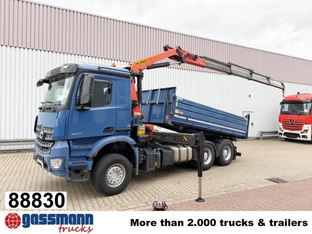 Mercedes-Benz Arocs 2640 LK 6x4, Alu-Bordwände, Kran - Camion basculantă, Camion cu macara: Foto 1 Mercedes-Benz Arocs 2640 LK 6x4, Alu-Bordwände, Kran - Camion basculantă, Camion cu macara: Foto 1