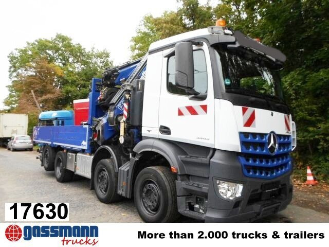Mercedes-Benz Arocs 3245 L 8x2/6, Kran Fassi F 545 RA 2.26 XE, - Camion platformă, Camion cu macara: Foto 1 Mercedes-Benz Arocs 3245 L 8x2/6, Kran Fassi F 545 RA 2.26 XE, - Camion platformă, Camion cu macara: Foto 1