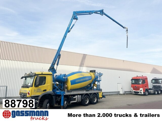 Mercedes-Benz Arocs 3246 B 8x4 Stetter Mischer 7m³, Pumpe 25m - Autobetonieră: Foto 1 Mercedes-Benz Arocs 3246 B 8x4 Stetter Mischer 7m³, Pumpe 25m - Autobetonieră: Foto 1