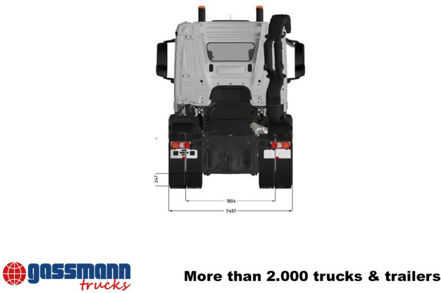 Mercedes-Benz Arocs 3253 L 8x4/4, MultimediaCockpit, Navi, - Camion şasiu: Foto 4 Mercedes-Benz Arocs 3253 L 8x4/4, MultimediaCockpit, Navi, - Camion şasiu: Foto 4