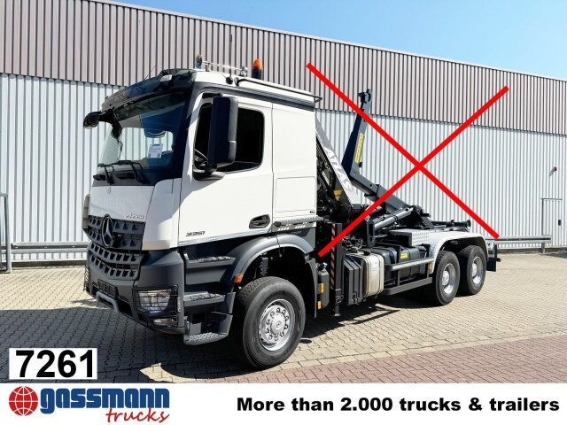 Mercedes-Benz Arocs 3351 AK 6x6, Retarder, Navi, Grounder - Camion cu cârlig: Foto 1 Mercedes-Benz Arocs 3351 AK 6x6, Retarder, Navi, Grounder - Camion cu cârlig: Foto 1