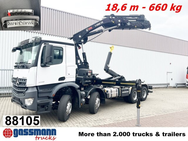 Mercedes-Benz Arocs 4142 B 8x4/4, Grounder, Funk - Camion cu cârlig, Camion cu macara: Foto 1 Mercedes-Benz Arocs 4142 B 8x4/4, Grounder, Funk - Camion cu cârlig, Camion cu macara: Foto 1