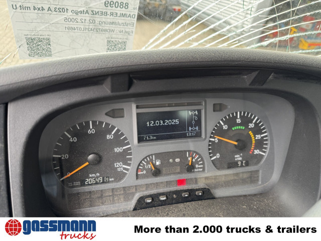 Mercedes-Benz Atego 1023 A 4x4, Einzelbereifung, Heckkran - Camion şasiu, Camion cu macara: Foto 2 Mercedes-Benz Atego 1023 A 4x4, Einzelbereifung, Heckkran - Camion şasiu, Camion cu macara: Foto 2