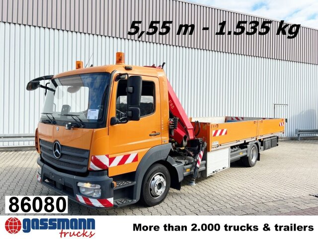 Mercedes-Benz Atego 1023 L 4x2 mit Kran Fassi F85B.0.21 - Camion platformă, Camion cu macara: Foto 1 Mercedes-Benz Atego 1023 L 4x2 mit Kran Fassi F85B.0.21 - Camion platformă, Camion cu macara: Foto 1
