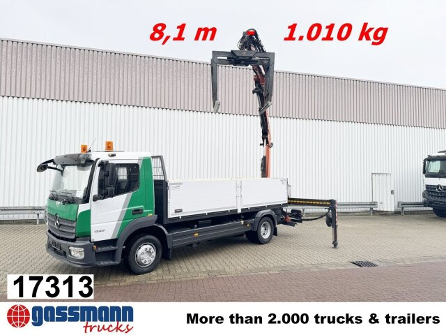 Mercedes-Benz Atego 1223 L 4x2 mit Heckkran Atlas 88.3-A2L, - Camion platformă, Camion cu macara: Foto 1 Mercedes-Benz Atego 1223 L 4x2 mit Heckkran Atlas 88.3-A2L, - Camion platformă, Camion cu macara: Foto 1
