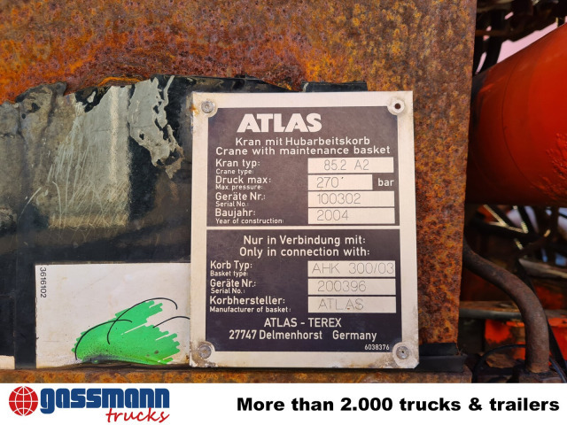 Mercedes-Benz Atego 1823 AK 4x4 mit Kran Atlas 85.2, Funk, - Camion basculantă, Camion cu macara: Foto 5 Mercedes-Benz Atego 1823 AK 4x4 mit Kran Atlas 85.2, Funk, - Camion basculantă, Camion cu macara: Foto 5