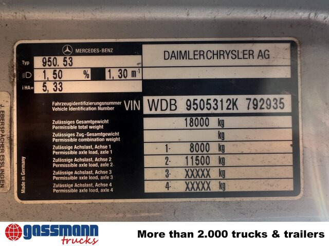 Mercedes-Benz Atego 1828 L 4x2, Rechtslenker, - Camion şasiu: Foto 4 Mercedes-Benz Atego 1828 L 4x2, Rechtslenker, - Camion şasiu: Foto 4